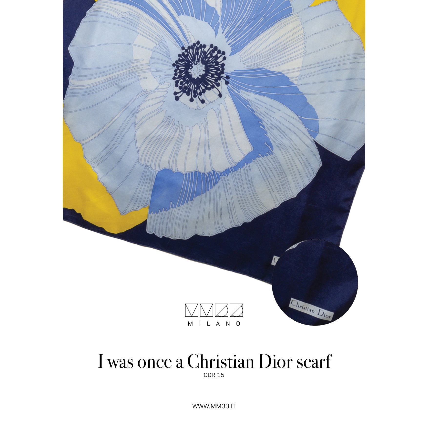 Carré On Medium Papavero azzurro