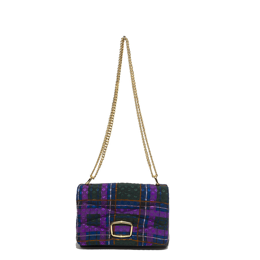 Carré On Mini Tartan autunnale