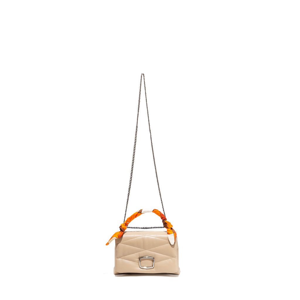 Carré On Mini Pelle Beige