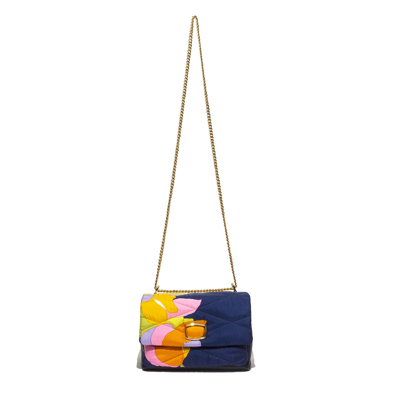 Carré On Medium Fiori Rosa e arancio