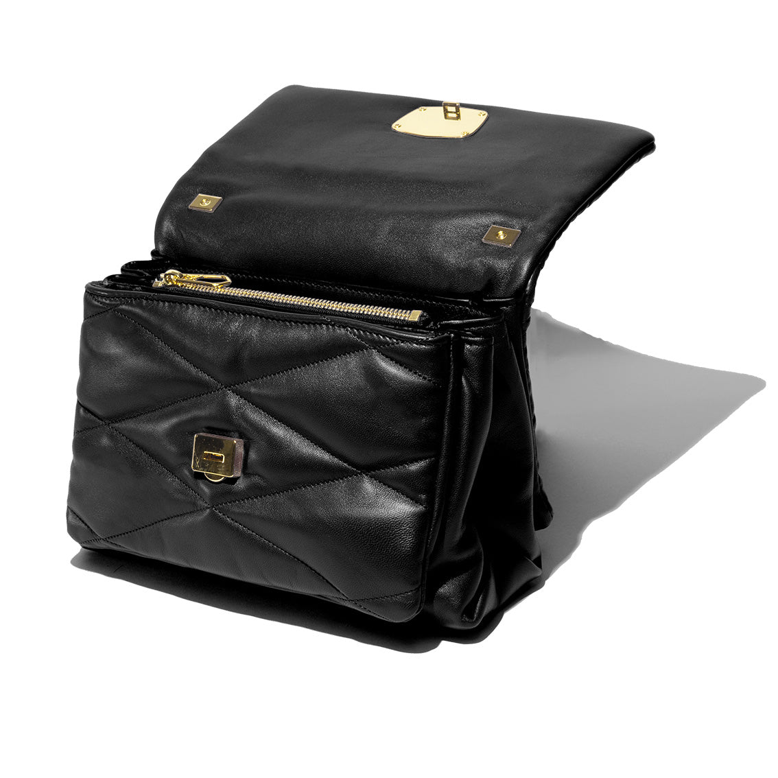Carré On Medium Pelle Nera