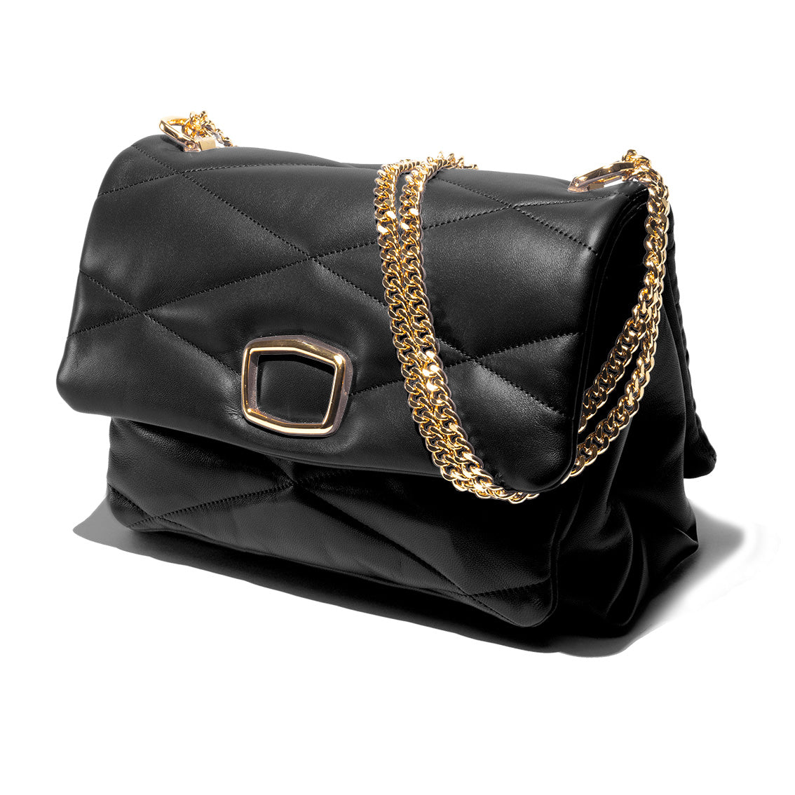 Carré On Medium Pelle Nera