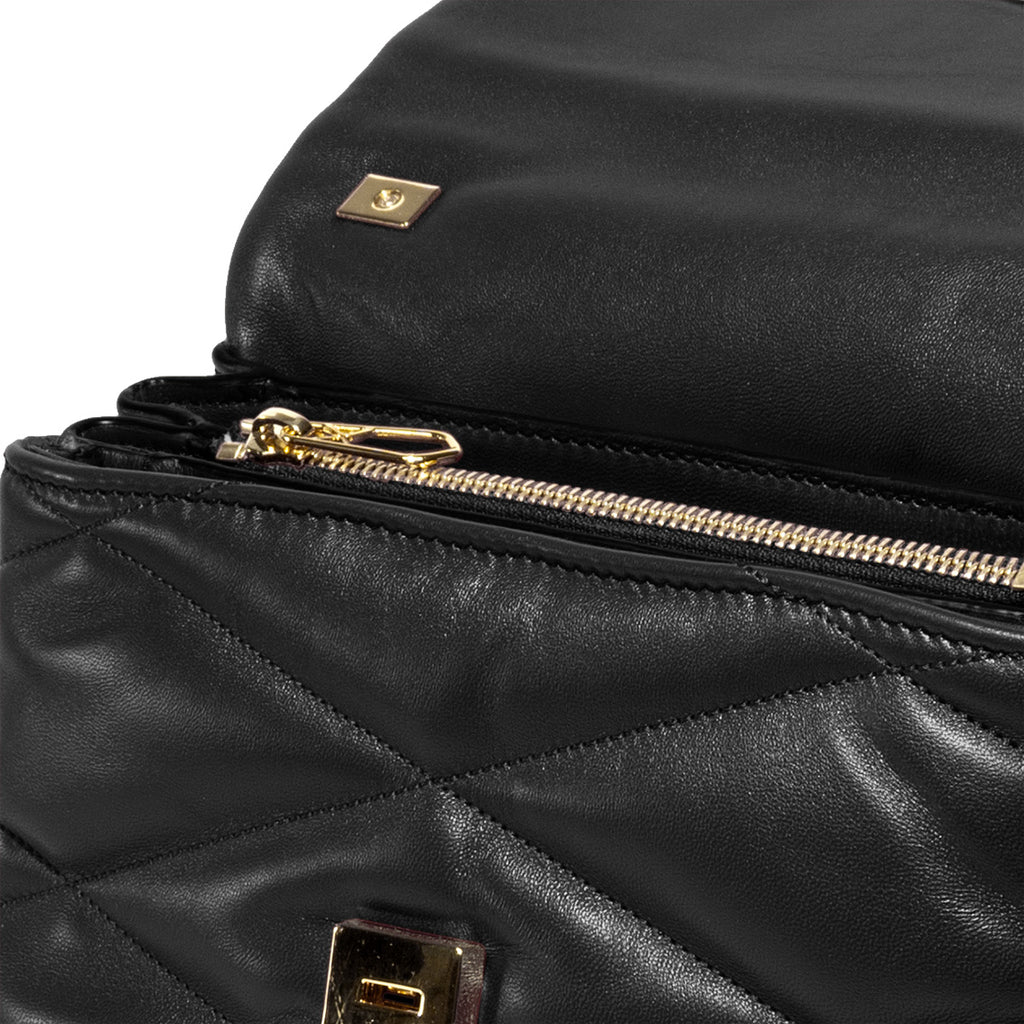 Carré On Medium Pelle Nera