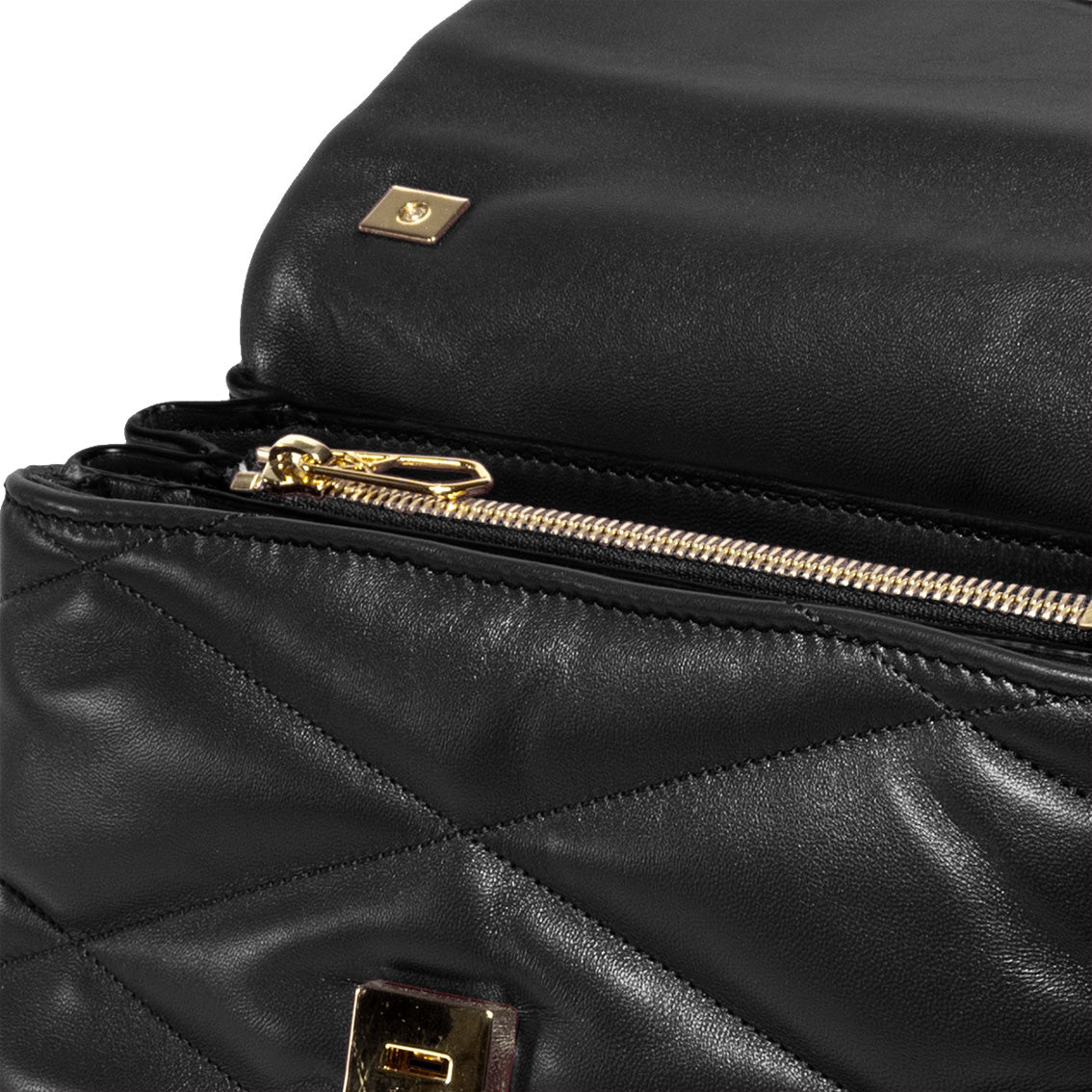 Carré On Medium Pelle Nera