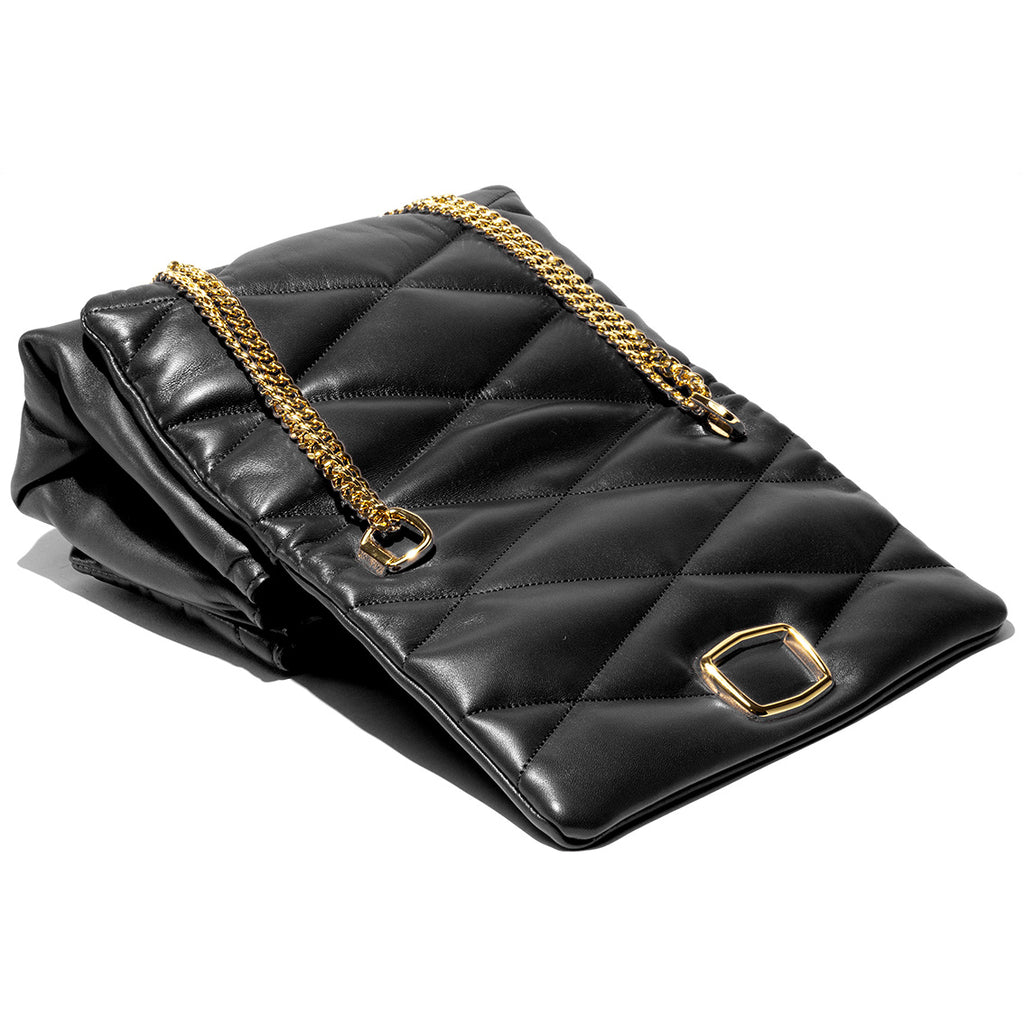 Carré On Medium Pelle Nera