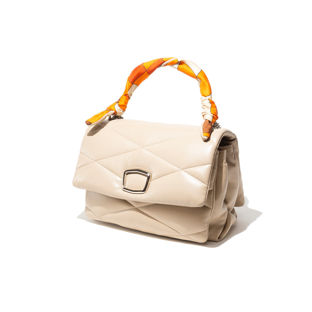 Carré On Medium Pelle Beige