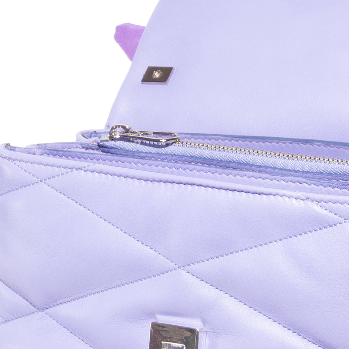 Carré On Medium Pelle Lilla