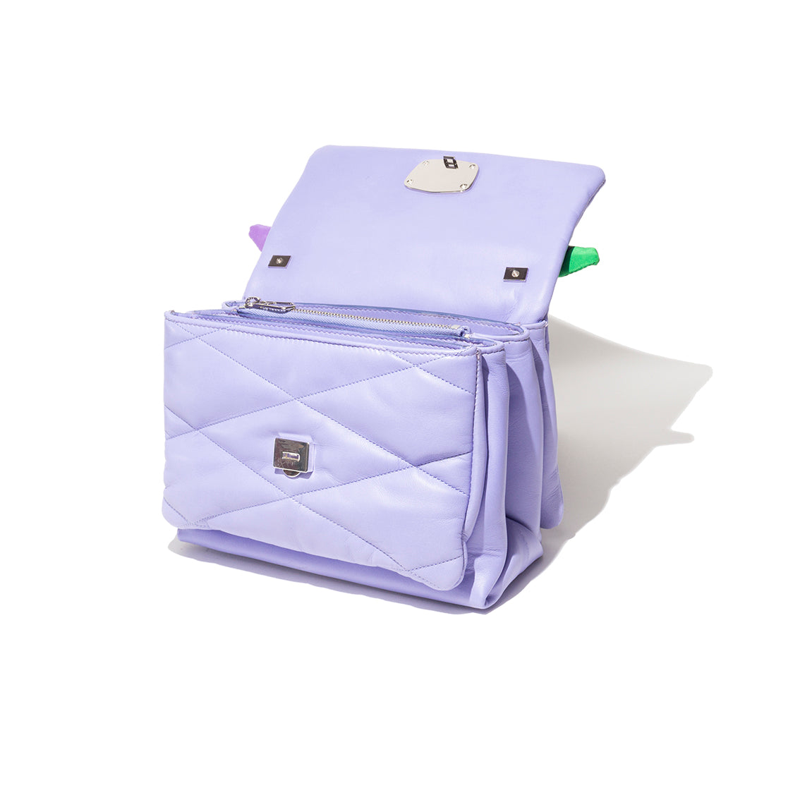 Carré On Medium Pelle Lilla