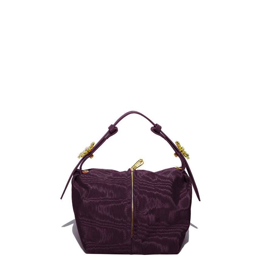 Cube Moiré Burgundy