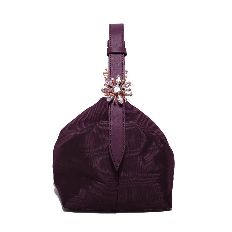 Cube Moiré Burgundy