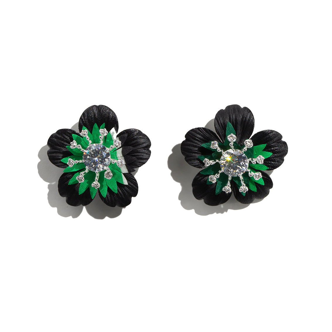 Earrings S Righe verdi