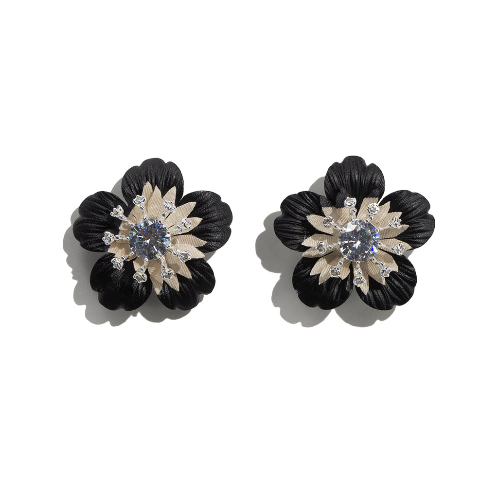 Boucles d'oreilles S Vanille Noire