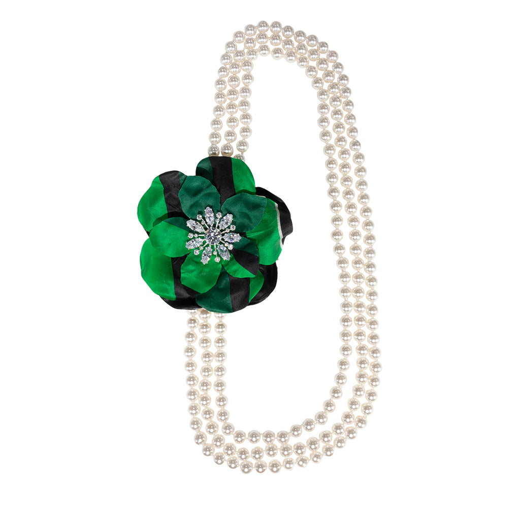 Necklace L Righe verdi