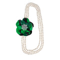 Necklace L Righe verdi