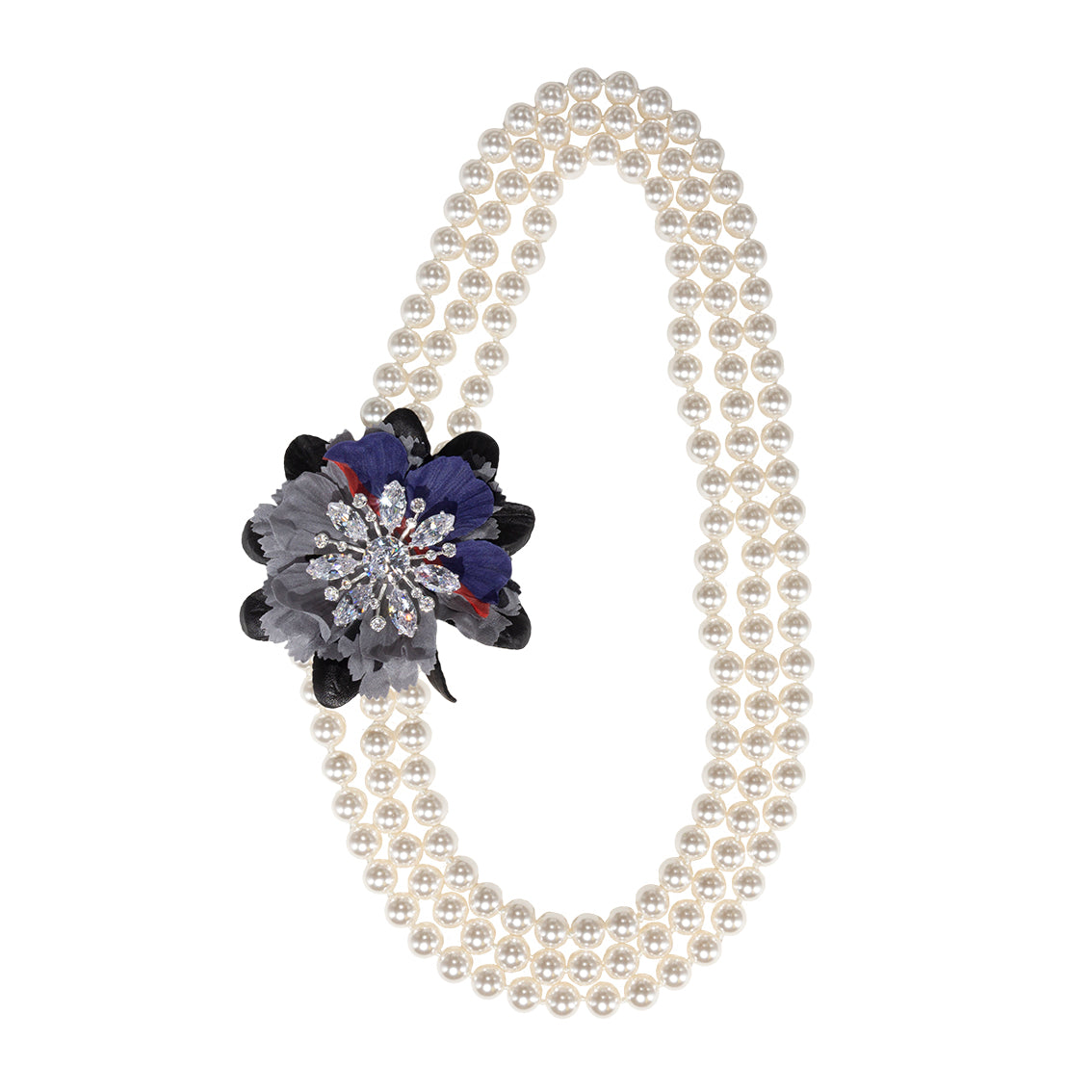 Necklace S Grigio perla