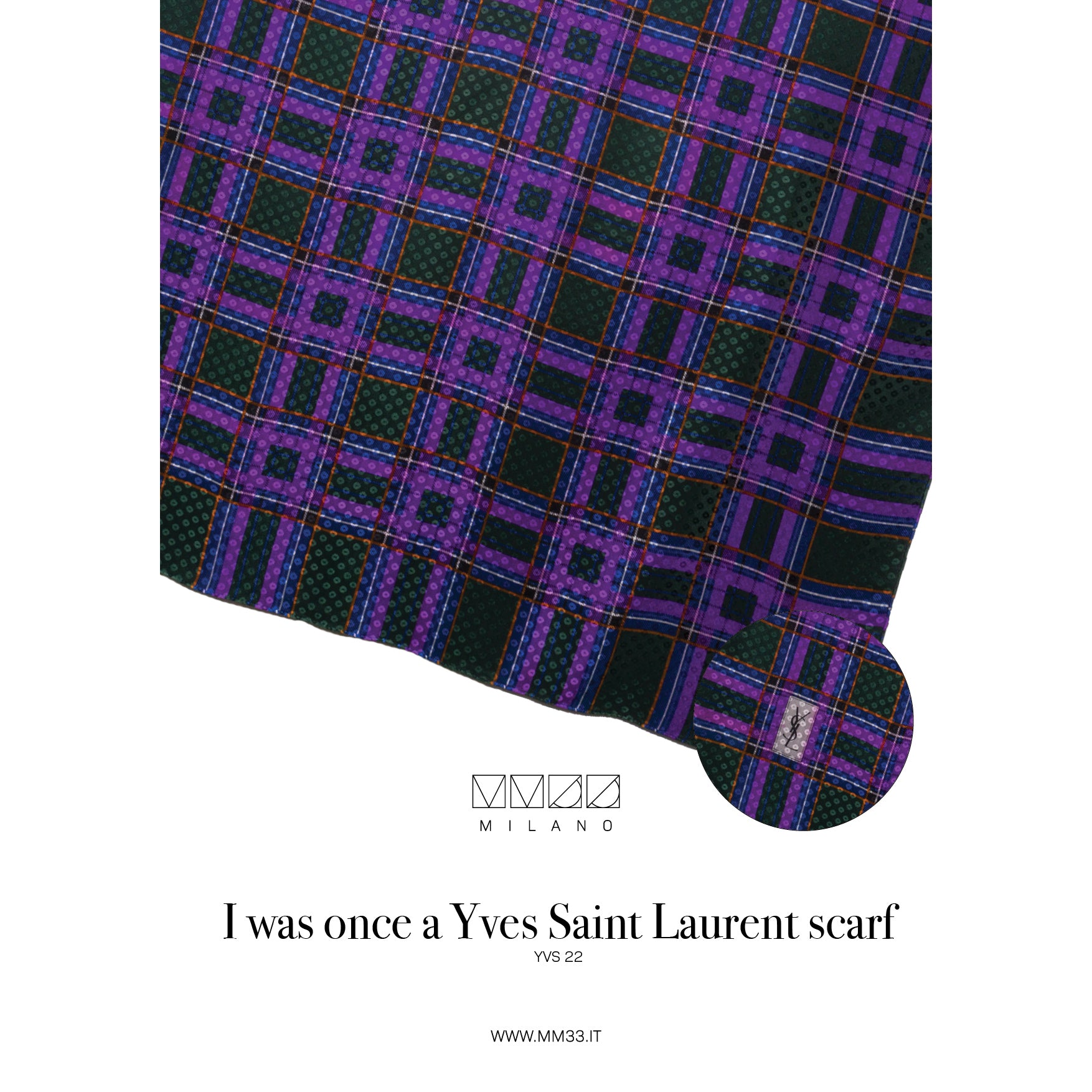 Carré On Mini Tartan autunnale